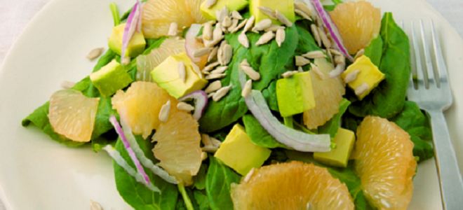 spinach grapefruit salad