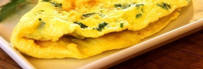 Recipes for athletes omelete