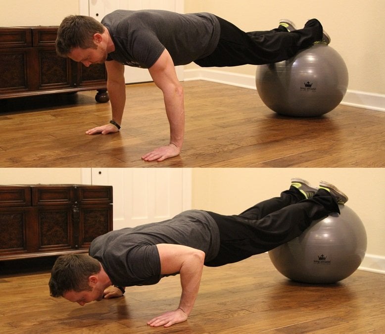 King Athletic Fitness Ball Review Decline Pushup