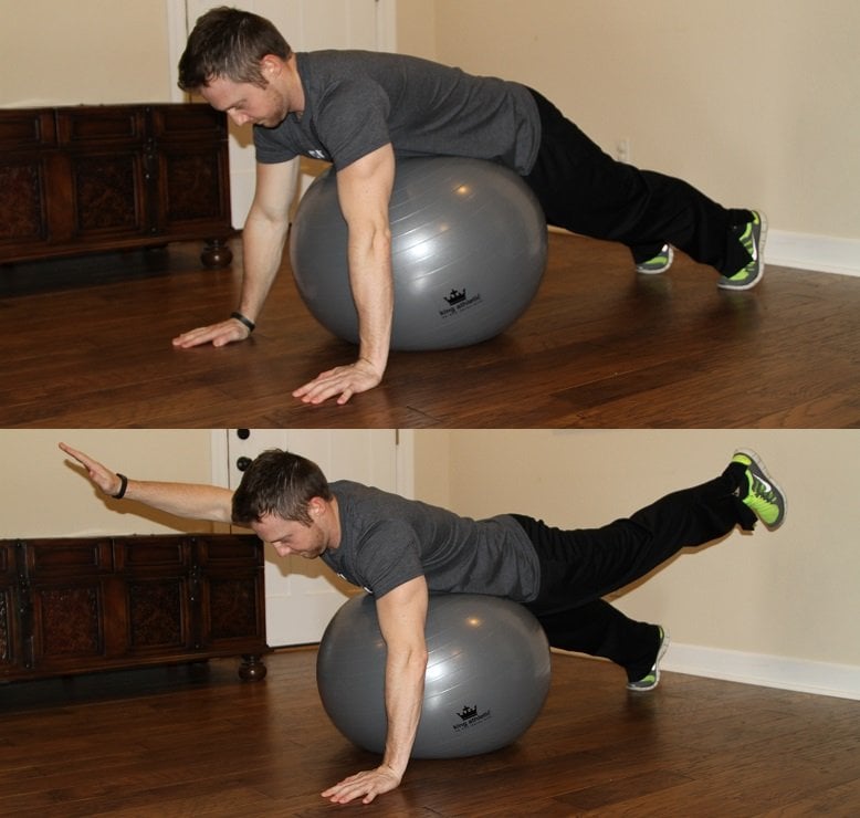 King Athletic Fitness Ball Review Plank 2
