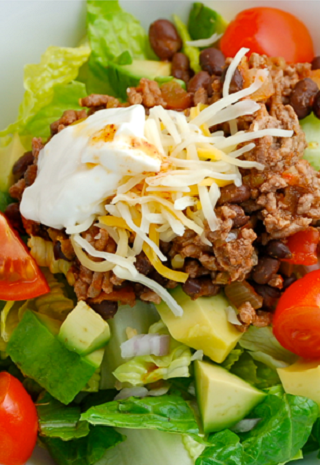 Healthy Taco Salad With Ground Beef - DIY Active