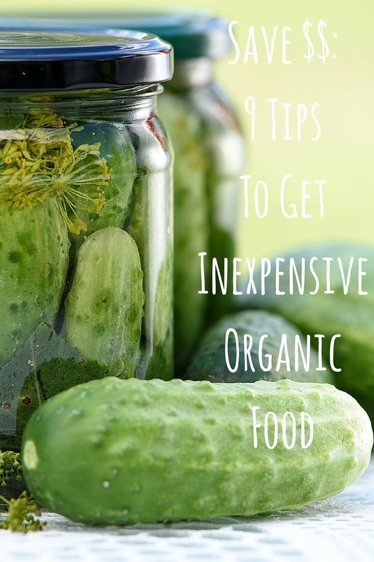 Save $$- 9 Tips To Get Inexpensive Organic Food