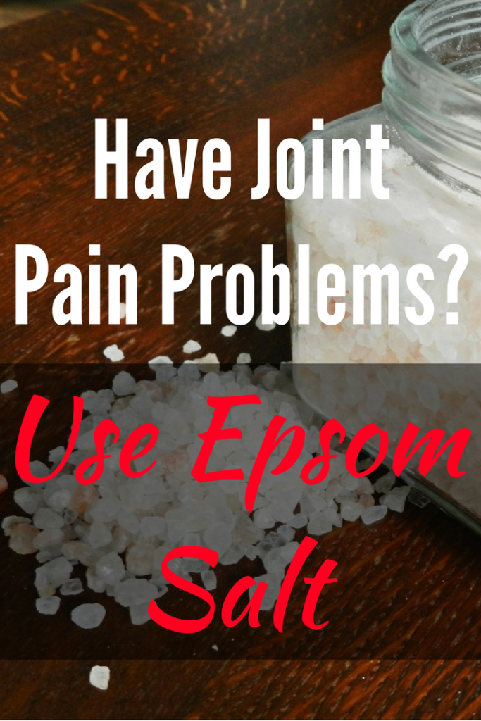 Have Joint Pain Problems Use Epsom Salt