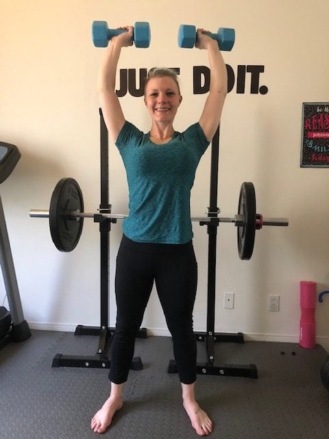 Critical Lifting Techniques When Exercising at Home Shoulder Press