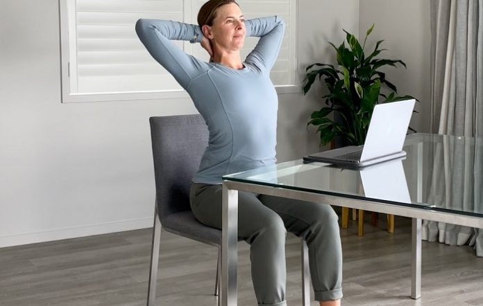 Simple Seated Stretches for Upper Back and Shoulder Relief DIY 03a