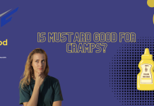 Infographic with image of woman thinking, image of mustard bottle