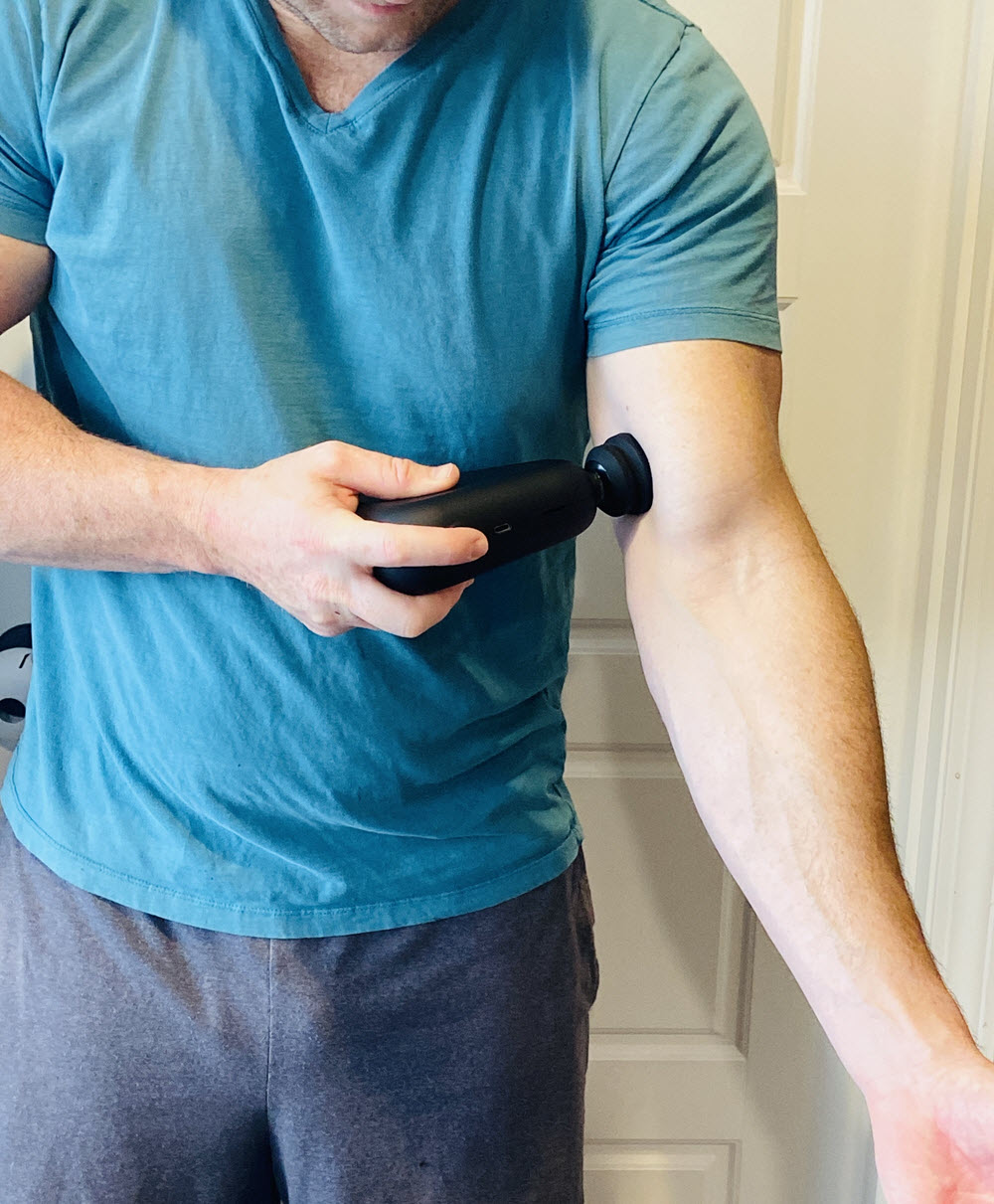 Unwrap Relaxation this Christmas with the Bob and Brad Air 2 Mini Massage Gun Bicep